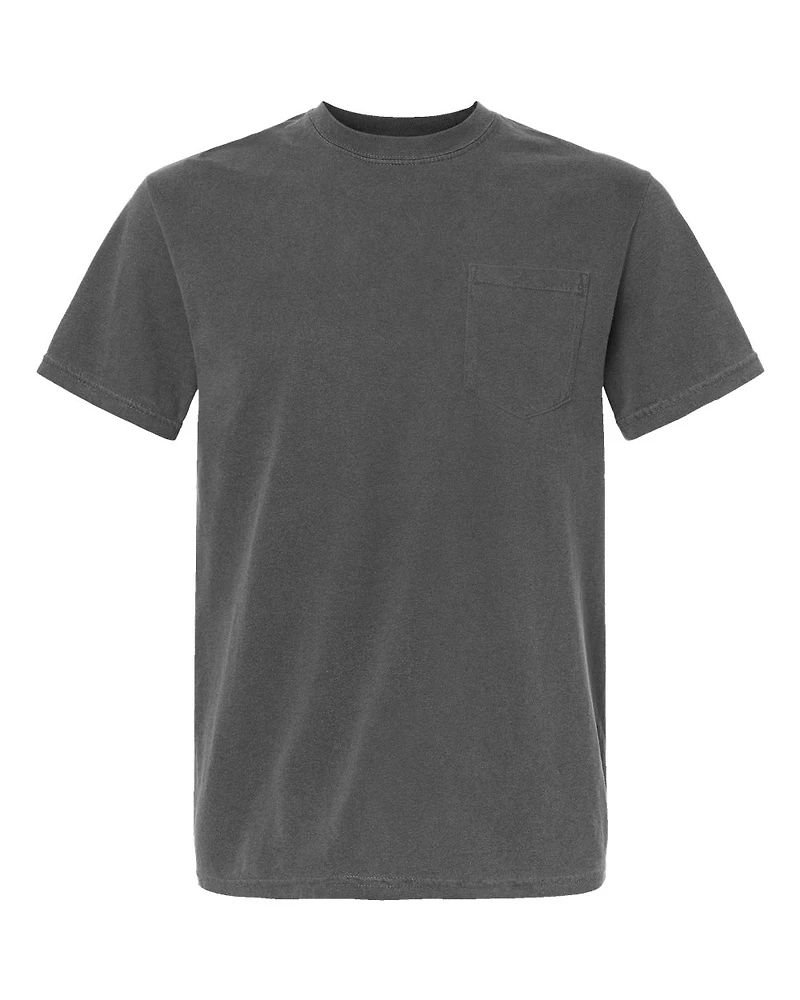 Unisex Garment-Dyed Heavyweight Pocket T-Shirt | Time