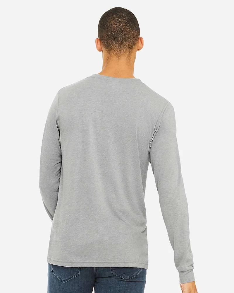 Tee-shirt à manches longues Triblend unisexe