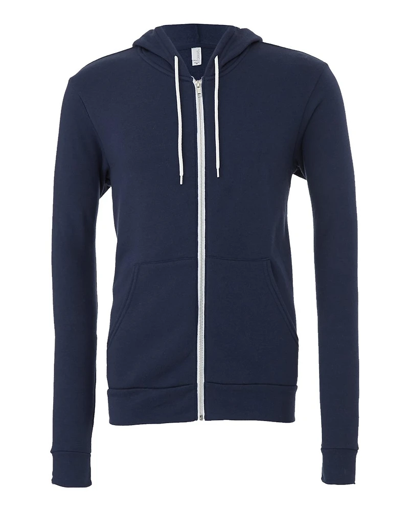 Unisex Sponge Fleece Full-Zip Hoodie Sweatshirt | T-Shirt Time