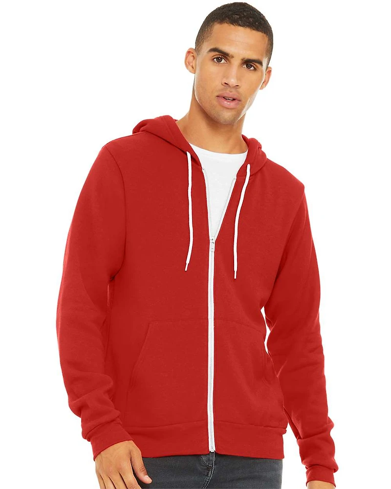 Unisex Sponge Fleece Full-Zip Hoodie Sweatshirt | T-Shirt Time