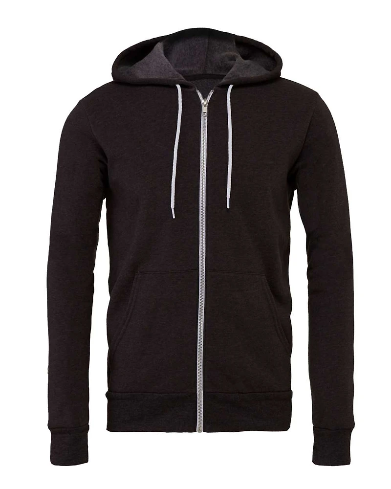 Unisex Sponge Fleece Full-Zip Hoodie Sweatshirt | T-Shirt Time