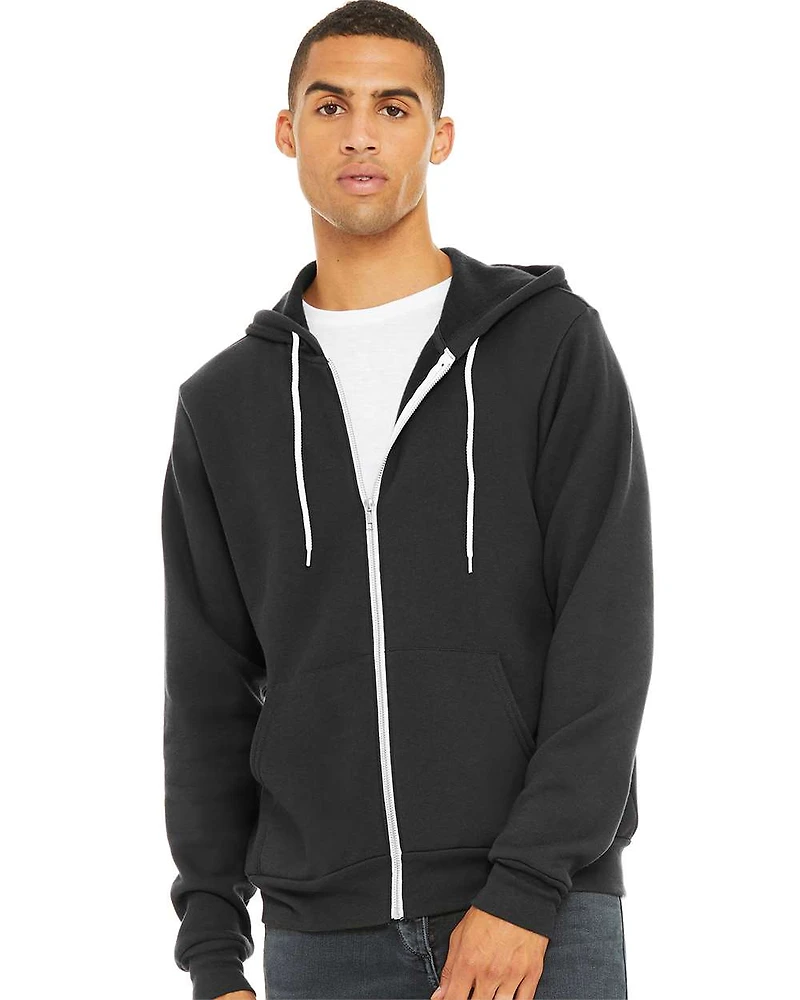 Unisex Sponge Fleece Full-Zip Hoodie Sweatshirt | T-Shirt Time