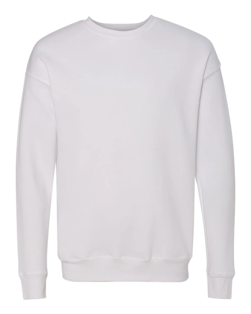 Sweat-shirt Unisexe en Molleton Éponge à Épaules Tombantes et Col Rond
