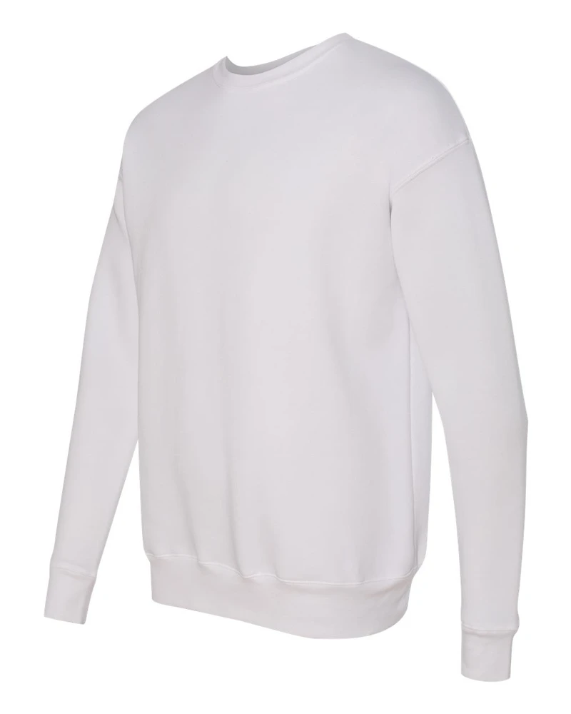 Sweat-shirt Unisexe en Molleton Éponge à Épaules Tombantes et Col Rond