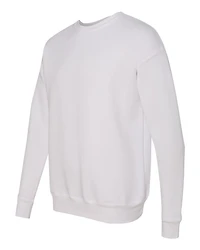 Sweat-shirt Unisexe en Molleton Éponge à Épaules Tombantes et Col Rond