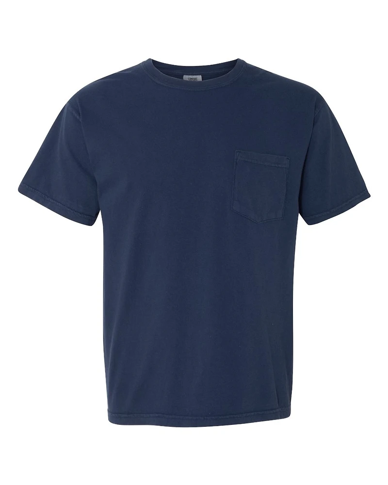 Unisex Garment-Dyed Heavyweight Pocket T-Shirt | Time