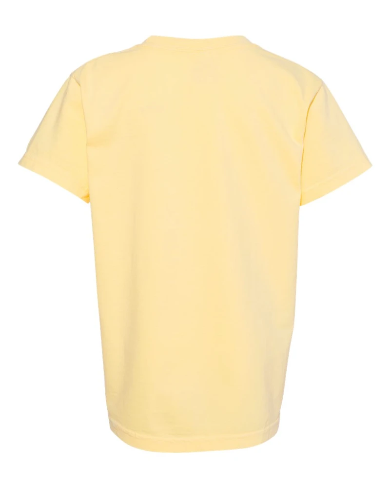 T-shirt lourd teint en pièce pour jeunes