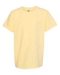 T-shirt lourd teint en pièce pour jeunes