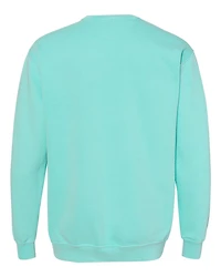 Sweat-shirt à col ras du cou teint en pièce unisexe