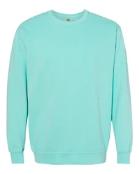 Sweat-shirt à col ras du cou teint en pièce unisexe