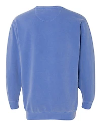 Sweat-shirt à col ras du cou teint en pièce unisexe