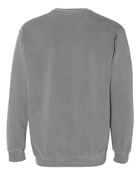 Sweat-shirt à col ras du cou teint en pièce unisexe