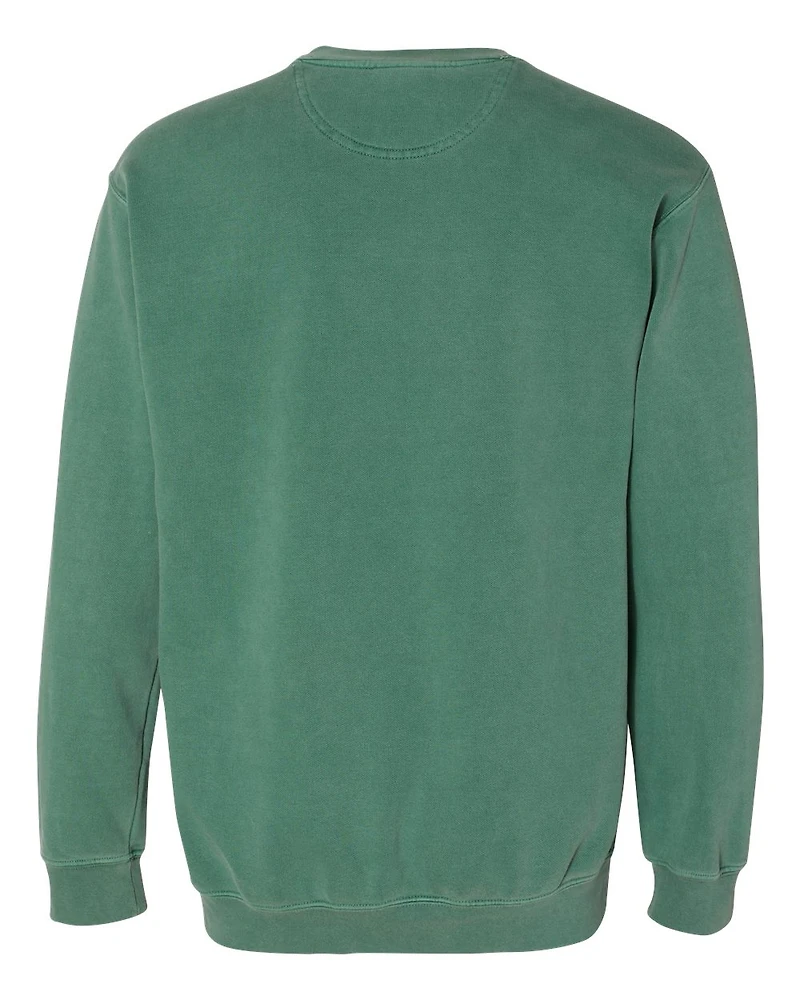 Sweat-shirt à col ras du cou teint en pièce unisexe