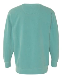 Sweat-shirt à col ras du cou teint en pièce unisexe