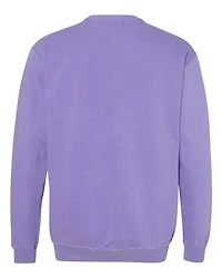 Sweat-shirt à col ras du cou teint en pièce unisexe