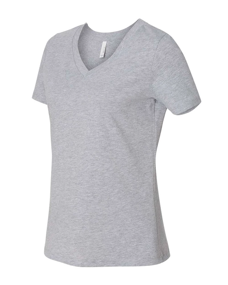 Women's Relaxed Heather CVC V-Neck Tee | T-Shirt Time