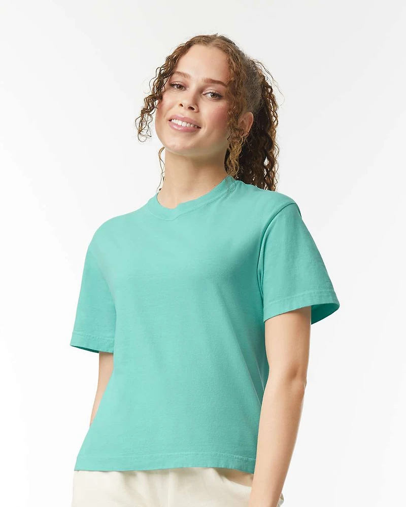 Women's Garment-Dyed Heavyweight Boxy T-Shirt | Time