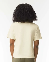 T-shirt boxy lourd teint en pièce pour femmes