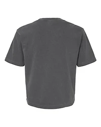 T-shirt boxy lourd teint en pièce pour femmes