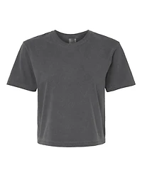 T-shirt boxy lourd teint en pièce pour femmes