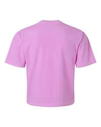 T-shirt boxy lourd teint en pièce pour femmes