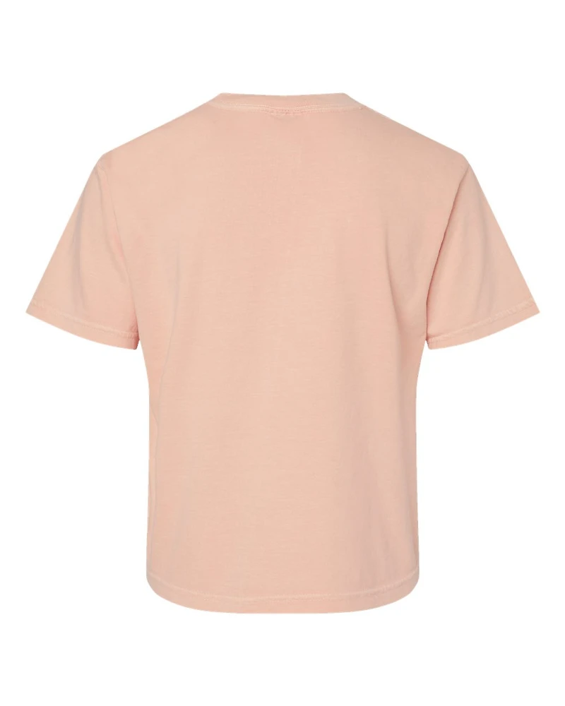 T-shirt boxy lourd teint en pièce pour femmes