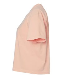 T-shirt boxy lourd teint en pièce pour femmes