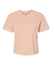T-shirt boxy lourd teint en pièce pour femmes
