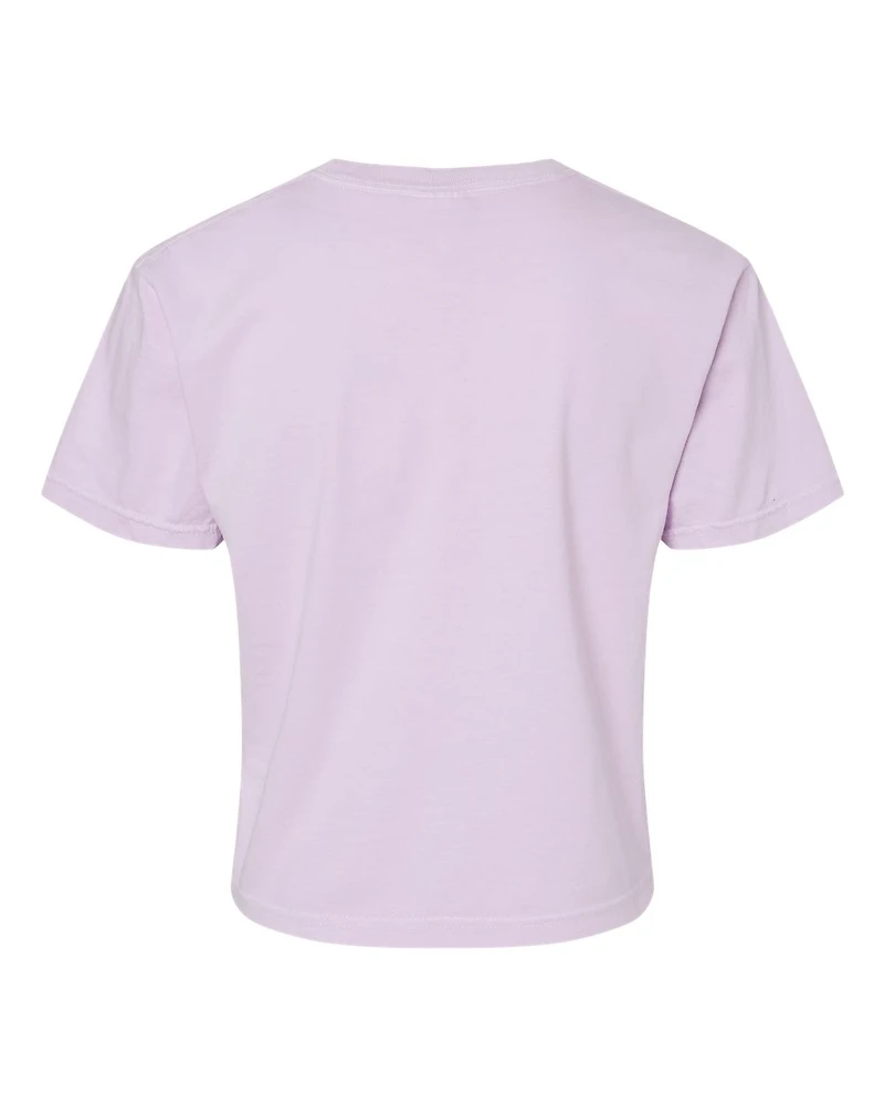 T-shirt boxy lourd teint en pièce pour femmes