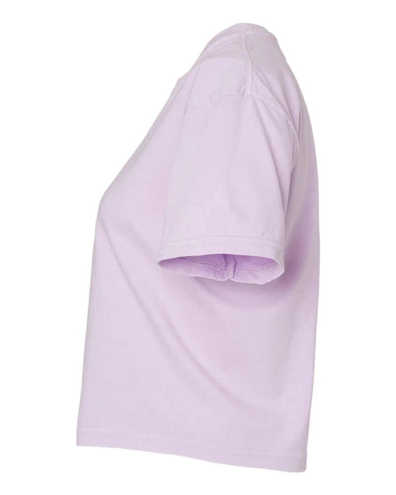 T-shirt boxy lourd teint en pièce pour femmes