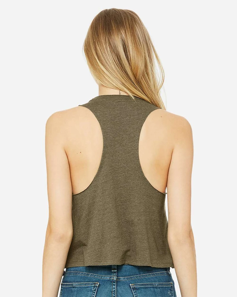 Women's Racerback Crop Tank | T-Shirt Time