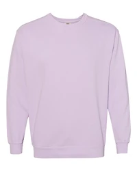 Sweat-shirt à col ras du cou teint en pièce unisexe