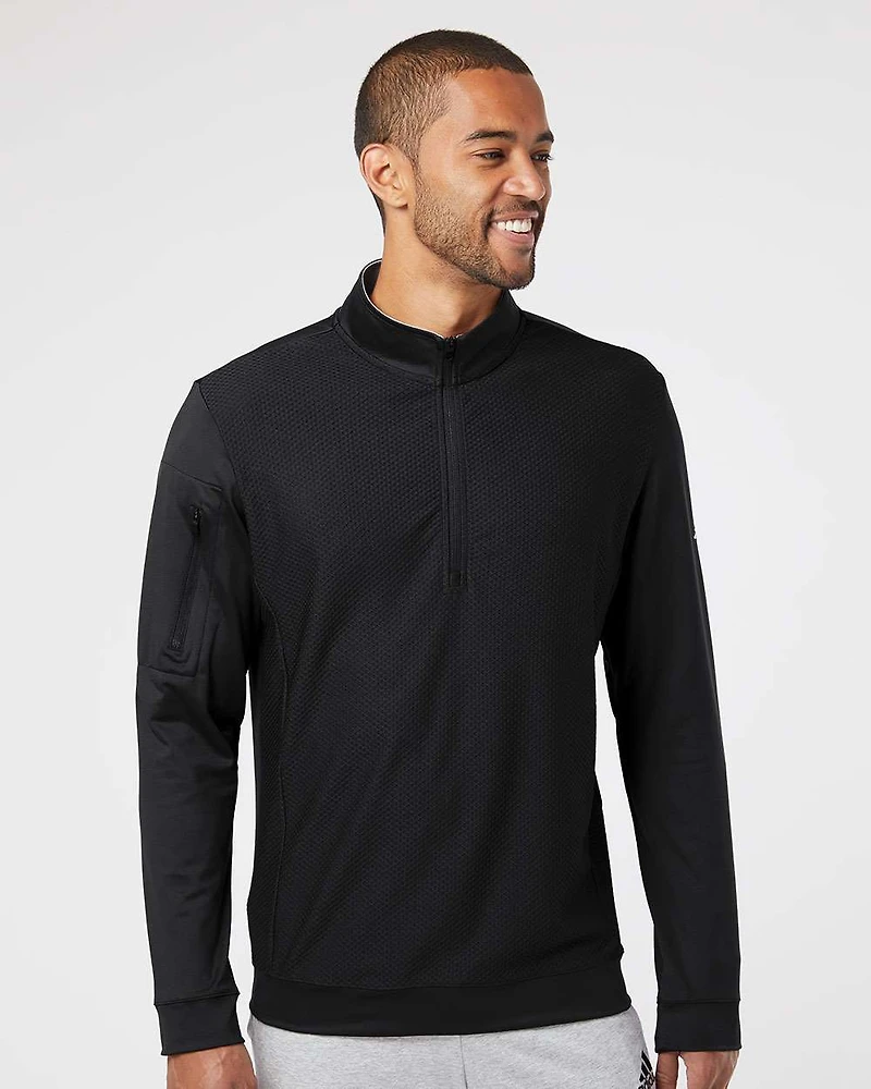 Men's Textured Quarter-Zip Pullover | T-Shirt Time