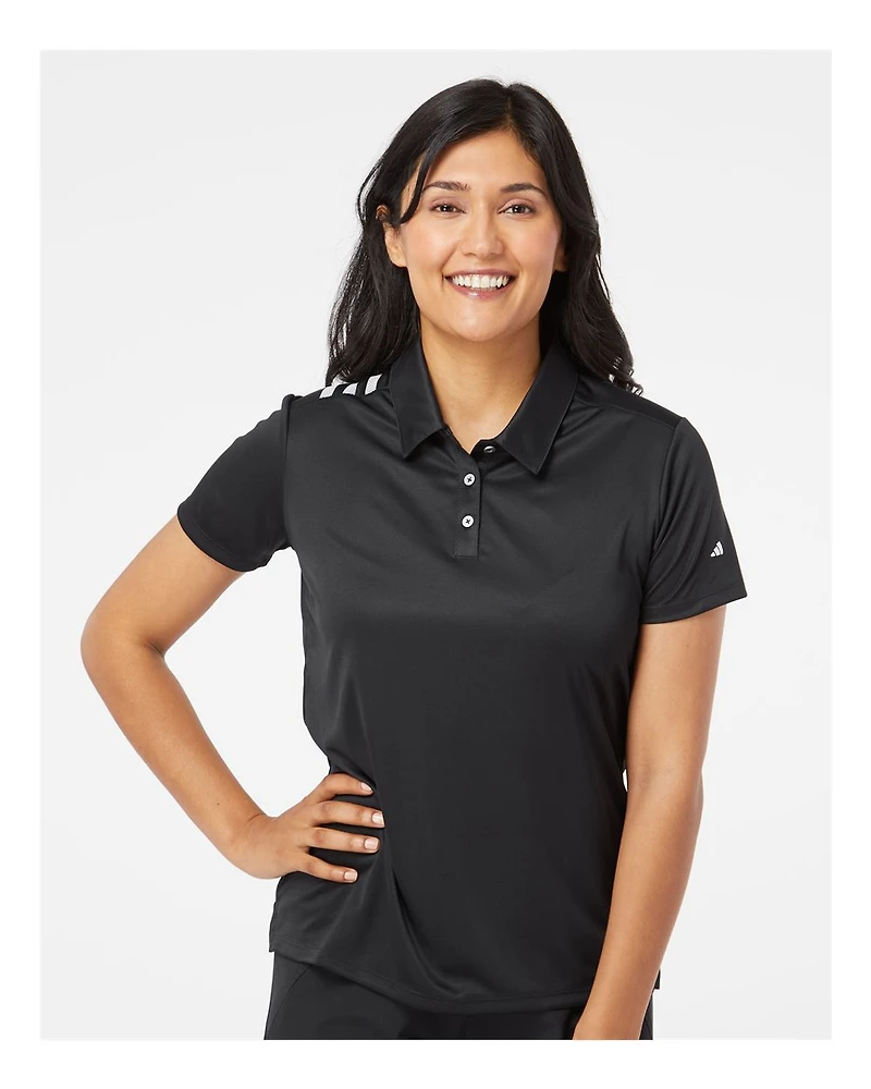 Women's 3-Stripes Shoulder Polo | T-Shirt Time