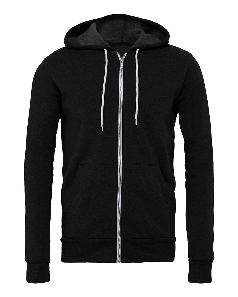 Unisex Sponge Fleece Full-Zip Hoodie Sweatshirt | T-Shirt Time