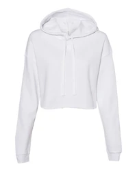 Sweat à Capuche Court en Molleton pour Femme