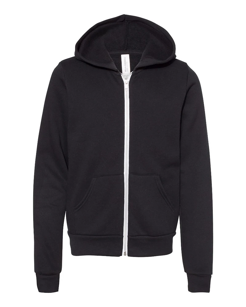 Youth Sponge Fleece Full-Zip Hoodie Sweatshirt | T-Shirt Time