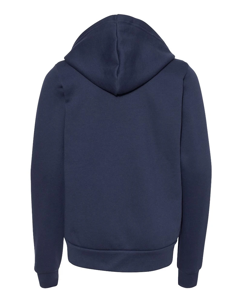 Sweat-shirt à capuche zippé intégral en molleton éponge pour jeunes