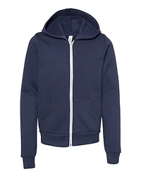 Sweat-shirt à capuche zippé intégral en molleton éponge pour jeunes