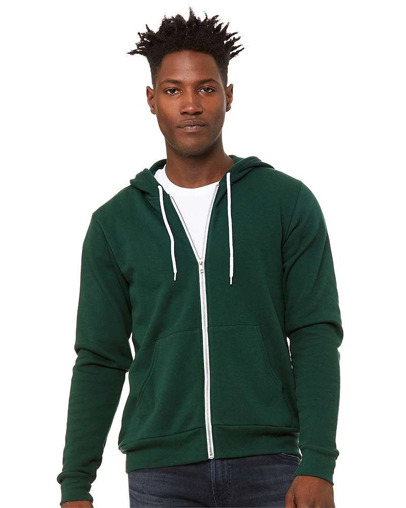 Unisex Sponge Fleece Full-Zip Hoodie Sweatshirt | T-Shirt Time