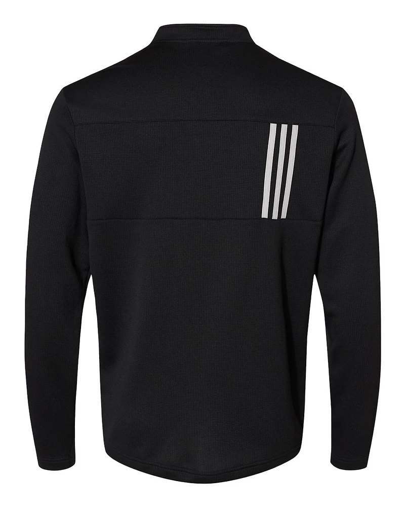 Men's 3-Stripes Double-Knit Quarter-Zip Pullover | T-Shirt Time