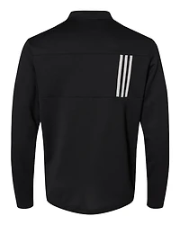 Men's 3-Stripes Double-Knit Quarter-Zip Pullover | T-Shirt Time