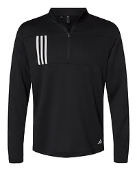 Men's 3-Stripes Double-Knit Quarter-Zip Pullover | T-Shirt Time
