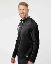 Men's 3-Stripes Double-Knit Quarter-Zip Pullover | T-Shirt Time
