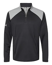 Men's Textured Mixed Media Quarter-Zip Pullover | T-Shirt Time