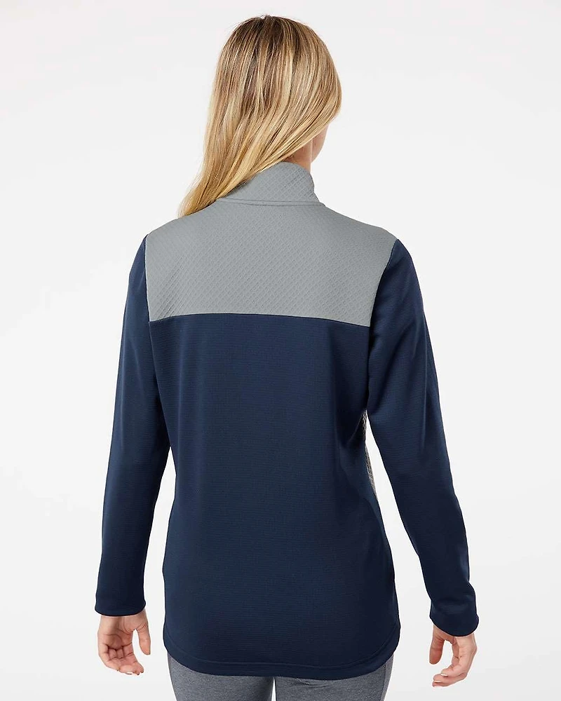 Women's Textured Mixed Media Full-Zip Jacket | T-Shirt Time