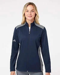 Women's Textured Mixed Media Full-Zip Jacket | T-Shirt Time