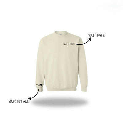 Couples Embroidery Hoodie – Customizable
