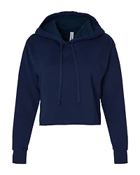 Women’s Laguna Sueded Raw Edge Crop Hoodie Sweatshirt