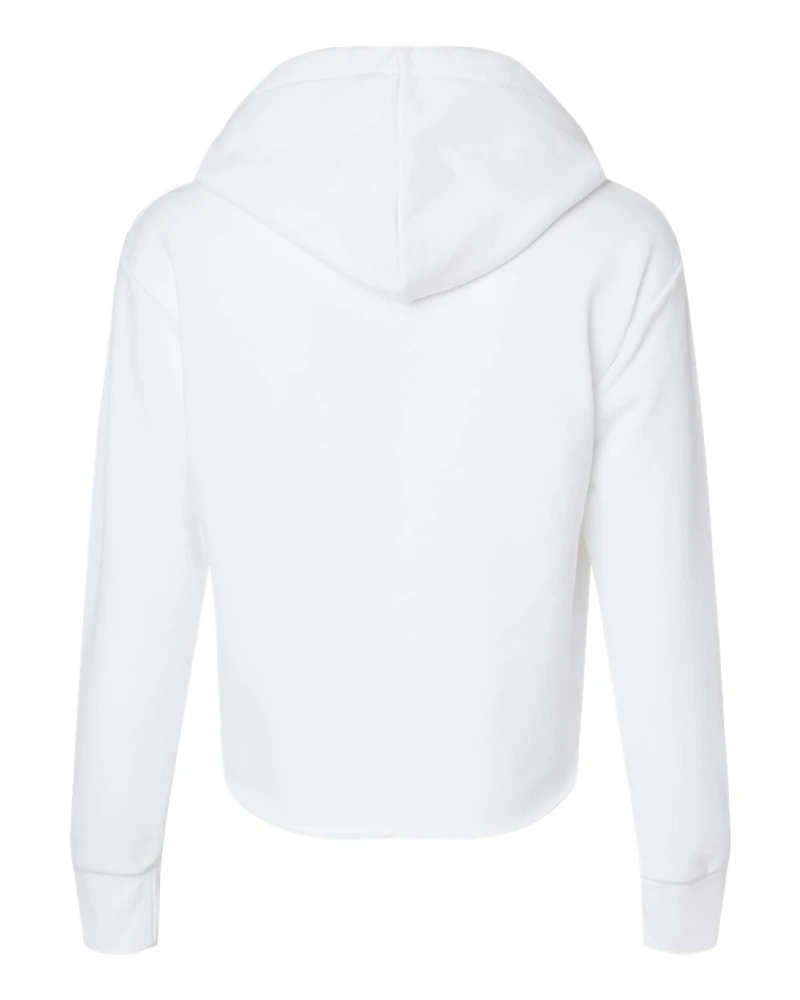 Sweat à Capuche Court Bord Brut Suédé Laguna pour Femmes | T-Shirt Time